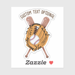 Pegatina Béisbol, guantes y batatas