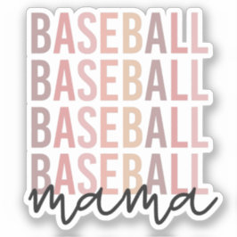 Pegatina Béisbol | Regalo de mamá de béisbol