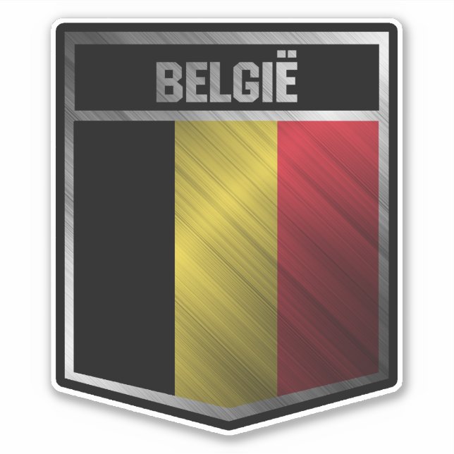 Pegatina Bélgica (Anverso)