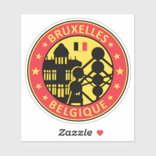 Pegatina Bélgica Bruselas, Bélgica Bruxelles