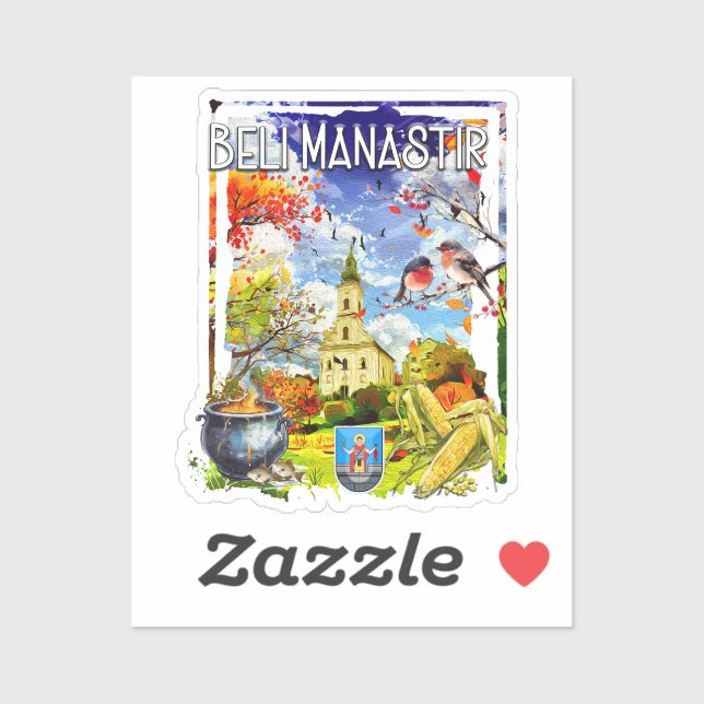 Pegatina Beli Manastir (Hoja)