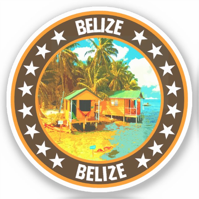Pegatina Belice (Anverso)