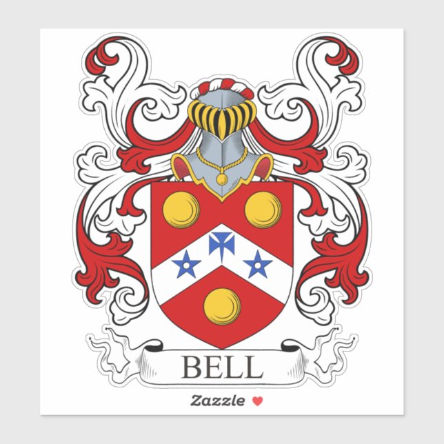 Pegatina Bell Family Crest (Hoja)
