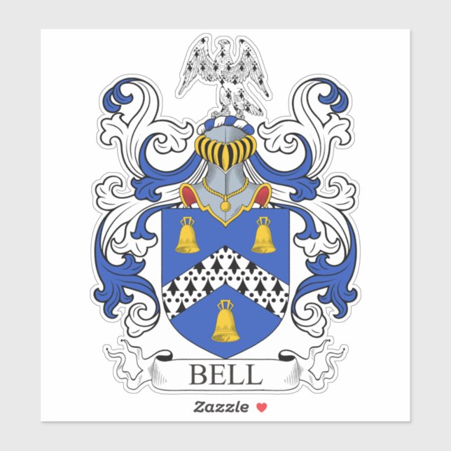 Pegatina Bell Family Crest (Hoja)