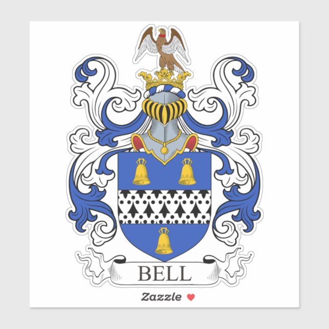 Pegatina Bell Family Crest (Hoja)