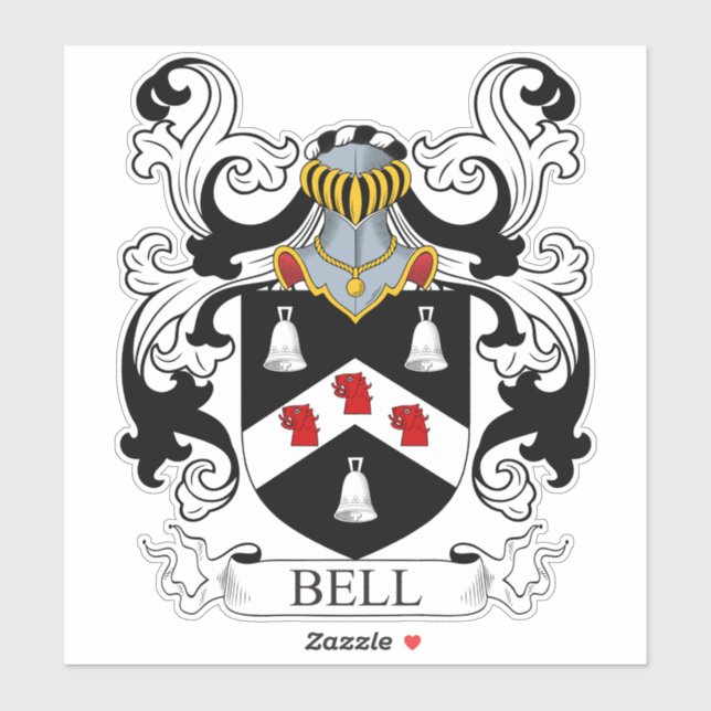Pegatina Bell Family Crest (Hoja)