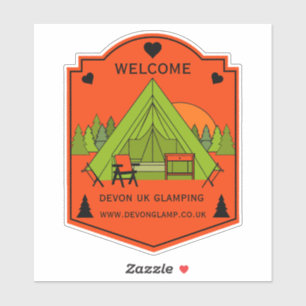 Pegatina Bell Tent Glamour Business
