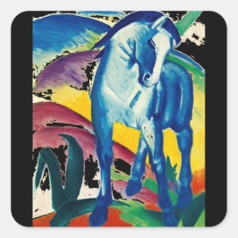 pegatina Bella Artes, Franz Marc, El Caballo Azul