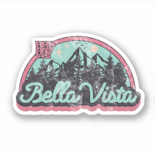 Pegatina Bella Vista, Arkansas (Anverso)