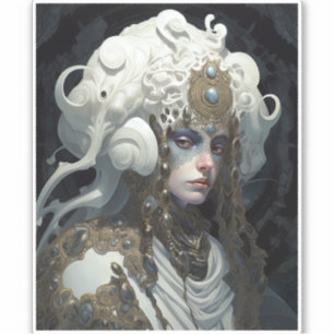Pegatina Bella Witch Demon Queen Fantasy Art