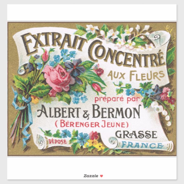 Pegatina Belle Epoch French Perfume (Hoja)