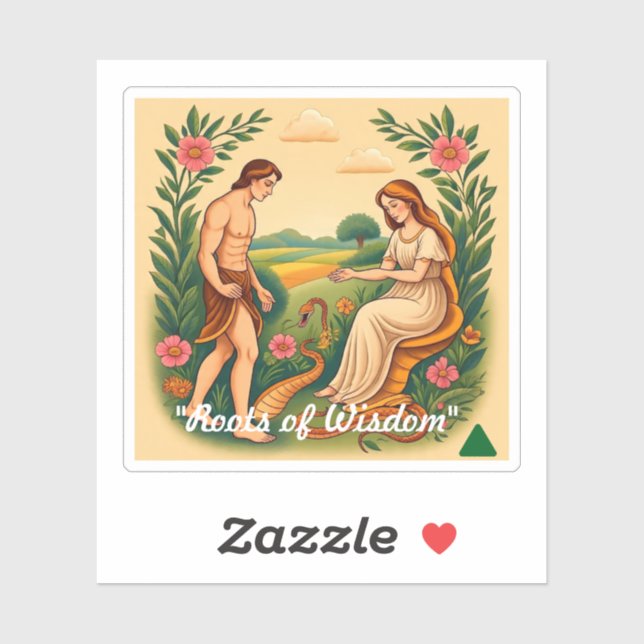 Pegatina "Belleza divina escondida" (Hoja)