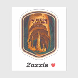 Pegatina Belleza natural de la Catedral Cavernas-Alabama