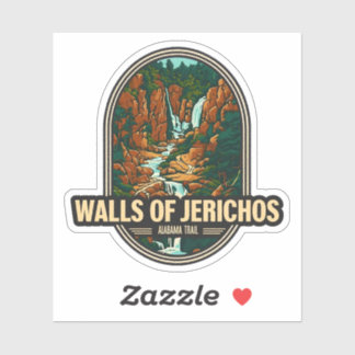 Pegatina Belleza natural de las paredes de Jericos-Alabama