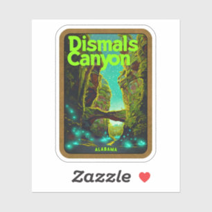 Pegatina Belleza natural de los desastres Cañón-Alabama