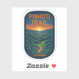 Pegatina Belleza natural de Pinhoti-Alabama