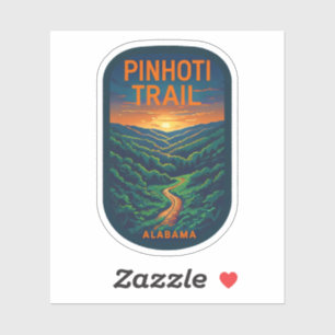 Pegatina Belleza natural de Pinhoti-Alabama