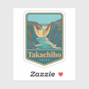 Pegatina Belleza natural de Takachiho-Japón