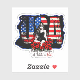 Pegatina Belleza y sacrificio