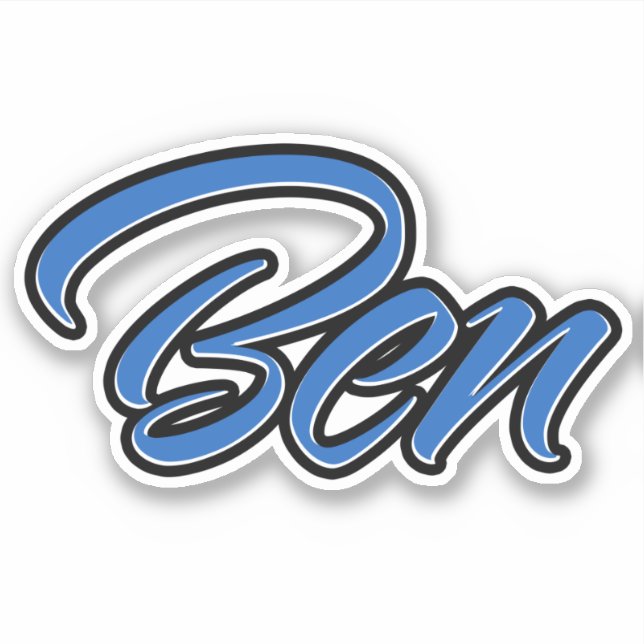 Pegatina Ben Name blue Aufkleber Sticker Stickerset (Anverso)