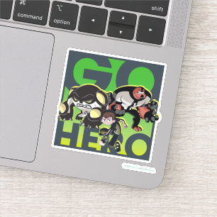 Pegatina Ben Tennyson, Cannonbolt y cuatro brazos: Héroe d