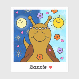 Pegatina Bendiciones del equinoccio de primavera de caracol