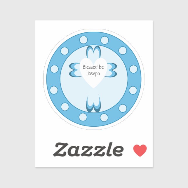 Pegatina Bendito bautismo (Hoja)