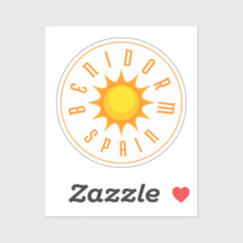 PEGATINA BENIDORM SPAIN SUN