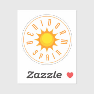 PEGATINA BENIDORM SPAIN SUN