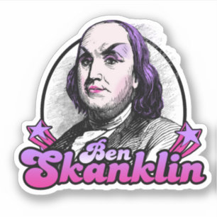 Pegatina Benjamin Skanklin