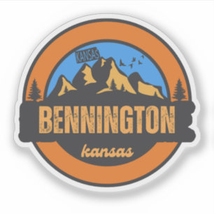 Pegatina Bennington, Kansas
