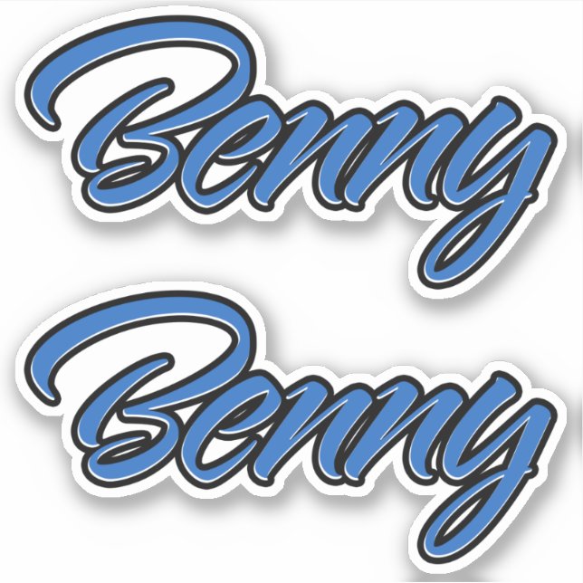 Pegatina Benny Name blue Aufkleber Sticker Stickerset (Anverso)