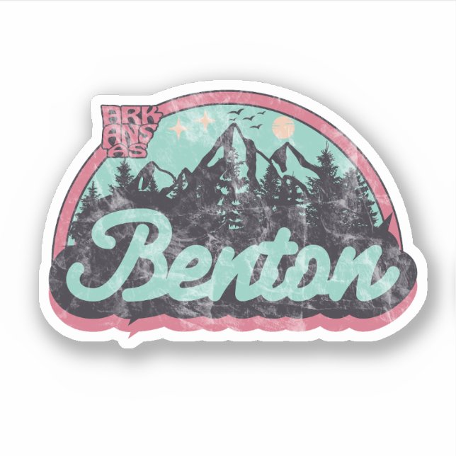 Pegatina Benton, Arkansas  (Anverso)
