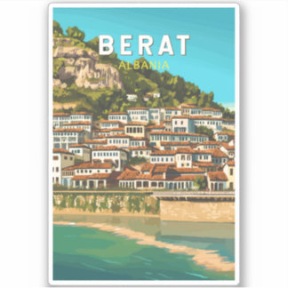 Pegatina Berat Albania Viajes de arte