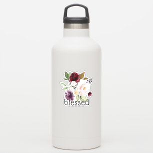 Pegatina Berenjena Floral Bendita Tono Borgoña