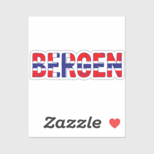 Pegatina Bergen Noruega