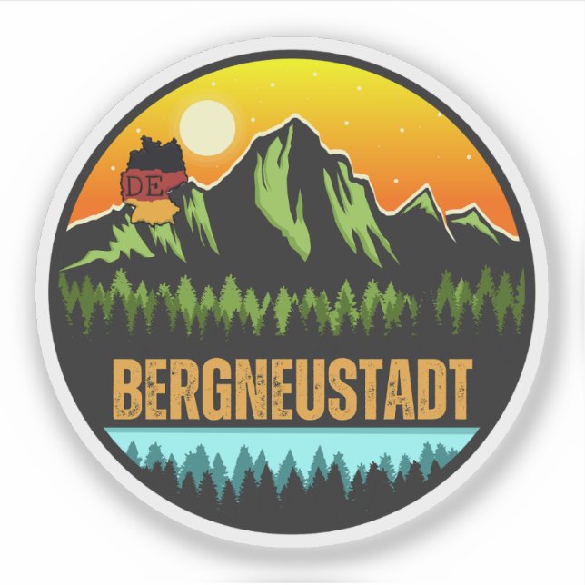 Pegatina Bergneustadt, Alemania (Anverso)