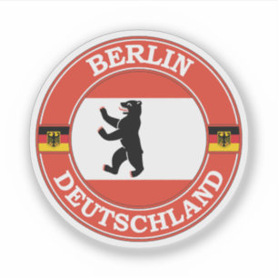 Pegatina Berlín Alemania Emblema del círculo