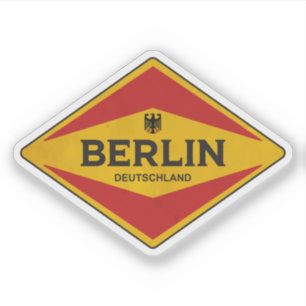 Pegatina Berlín Alemania Vintage