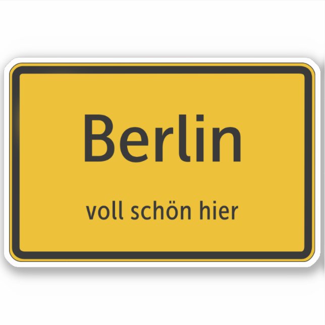 Pegatina Berlin Aufkleber Sticker Autoaufkleber (Anverso)
