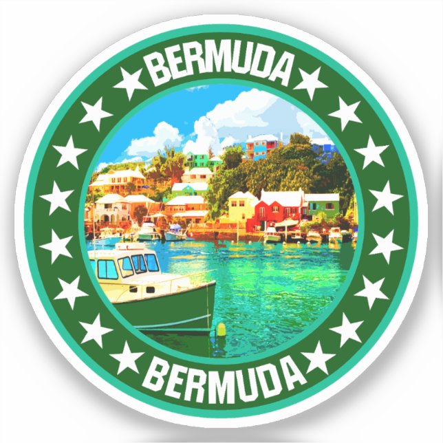 Pegatina Bermudas (Anverso)