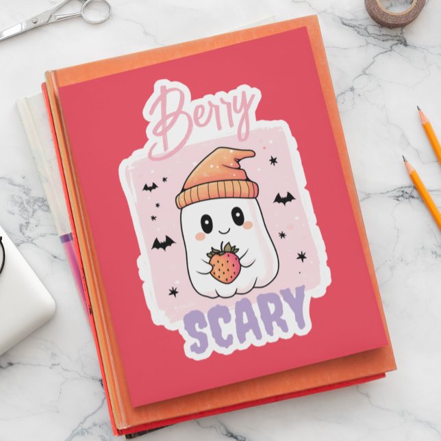 Pegatina Berry Scary Cute Ghost Halloween  (Subido por el creador)