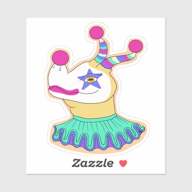 Pegatina Bert the Clown Dragon Sticker (Hoja)