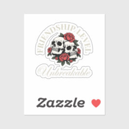 Pegatina Best Friend, Friendship Level: Unbreakable, friend