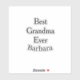 Pegatina Best Grandma ever name date simple mothers day min