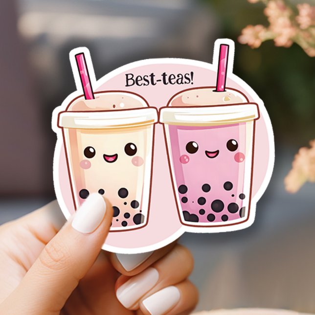 Pegatina Best Teas Boba Tea Kawaii (Subido por el creador)
