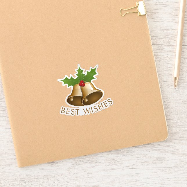 Pegatina Best Wishes Jingle Bells (Cuaderno)
