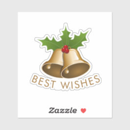 Pegatina Best Wishes Jingle Bells