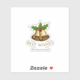 Pegatina Best Wishes Jingle Bells Smith Family