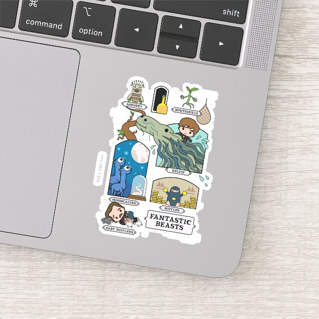 Pegatina Bestias personalizados En Hábitats (Detalle)